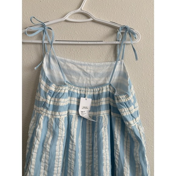 Seafolly Australia Cabana Tier Maxi Dress- Powder Blue Large - Picture 6 of 10